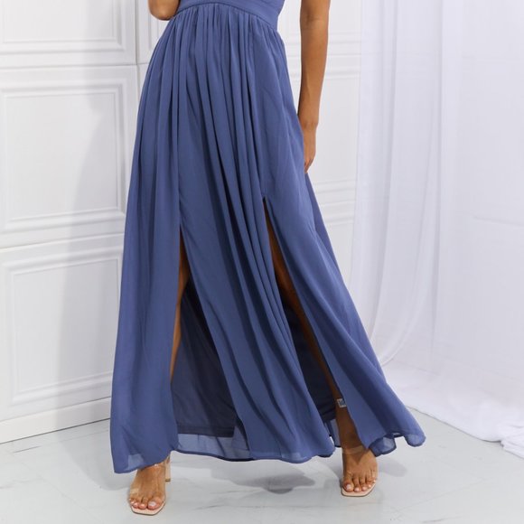 OneTheLand Captivating Muse Open Crossback Maxi Dress - Picture 6 of 12